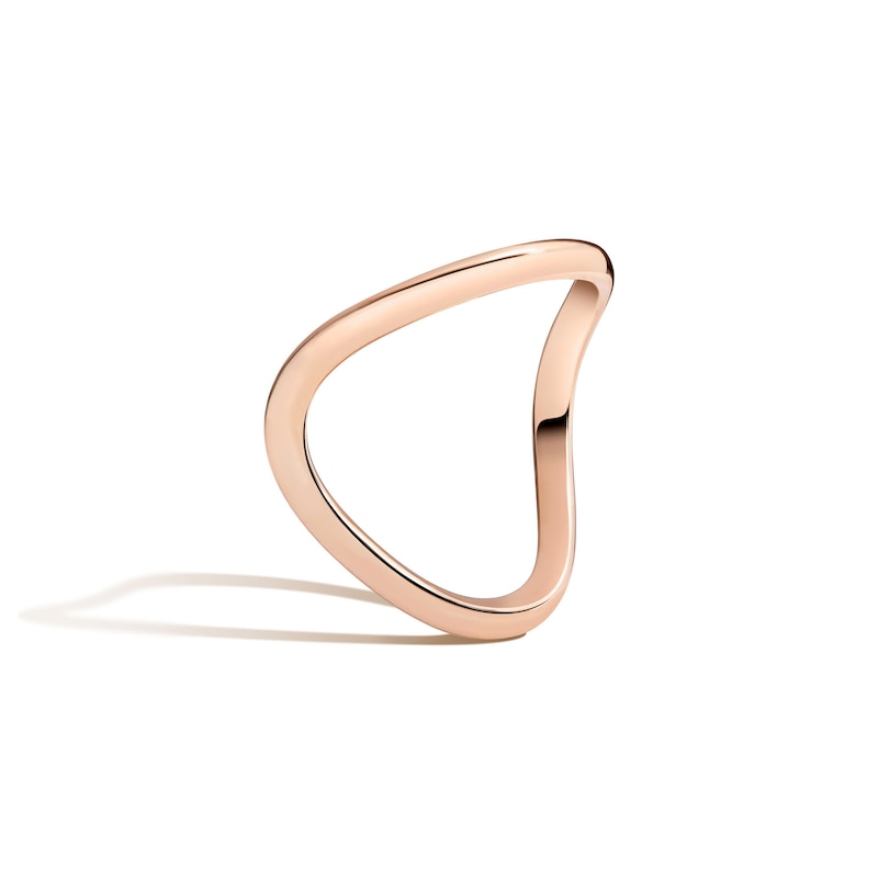 Main Image 2 of Zales x SHAHLA Zaha Dip Band in 14K Rose Gold