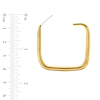 Thumbnail Image 4 of Zales x SOKO Laini Maxi Hoop Earrings in Brass with 24K Gold Plate