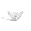 Thumbnail Image 1 of Zales x SHAHLA 2 CT. Certified Cushion-Cut Lab-Grown Diamond Solitaire Dip Engagement Ring in 14K White Gold (F/VS2)
