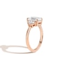 Thumbnail Image 2 of Zales x SHAHLA Certified Lab-Grown Center Diamond 2-1/3 CT. T.W. Arch Three Stone Engagement Ring in 14K Rose Gold