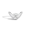 Thumbnail Image 1 of Zales x SHAHLA 2-1/3 CT. T.W. Certified Lab-Grown Diamond Zaha Dip Pavé Engagement Ring in 14K White Gold (F/VS2)