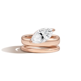 Zales x SHAHLA 2 CT. Certified Marquise Lab-Grown Diamond Solitaire Double Donut Engagement Ring in 14K Rose Gold