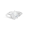 Thumbnail Image 1 of Zales x SHAHLA Certified Lab-Grown Center Diamond 2-1/3 CT. T.W. Arch Three Stone Engagement Ring in 14K White Gold