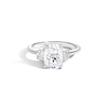 Thumbnail Image 1 of Zales x SHAHLA Certified Lab-Grown Center Diamond 2-1/3 CT. T.W. Arch Three Stone Engagement Ring in 14K White Gold
