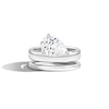 Thumbnail Image 1 of Zales x SHAHLA 2 CT. Certified Pear Lab-Grown Diamond Solitaire Double Donut Engagement Ring in 14K White Gold