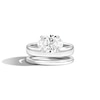 Thumbnail Image 1 of Zales x SHAHLA 2 CT. Certified Oval Lab-Created Diamond Solitaire Double Donut Engagement Ring in 14K White Gold