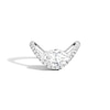 Thumbnail Image 1 of Zales x SHAHLA 2-1/4 CT. T.W. Certified Marquise Lab-Grown Diamond Zaha Dip Pavé Engagement Ring in Platinum (F/VS2)