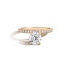 Thumbnail Image 0 of Zales x SHAHLA 2-1/4 CT. T.W. Certified Lab-Created Diamond Cantilever Pavé Engagement Ring in 14K Gold (F/VS2)