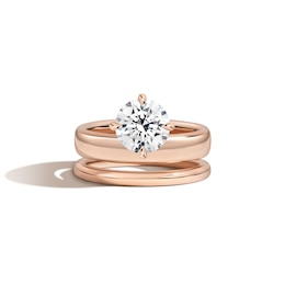 Zales x SHAHLA 2 CT. Certified Lab-Grown Diamond Solitaire Double Donut Engagement Ring in 14K Rose Gold (F/VS2)