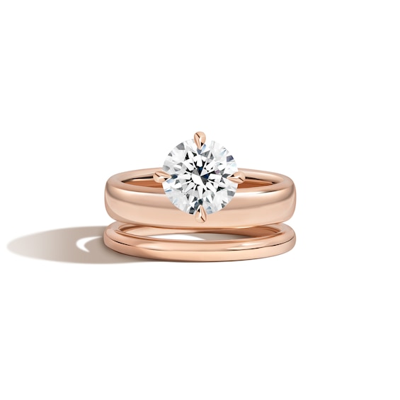 Zales x Shahla 2 CT. Certified Lab-Grown Diamond Solitaire Double Donut Engagement Ring in 14K Rose Gold (F/Vs2)