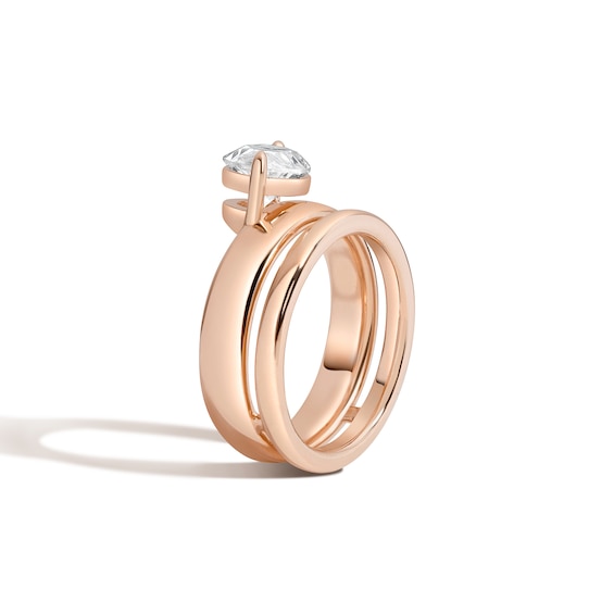 Zales x Shahla 2 CT. Certified Lab-Grown Diamond Solitaire Double Donut Engagement Ring in 14K Rose Gold (F/Vs2)