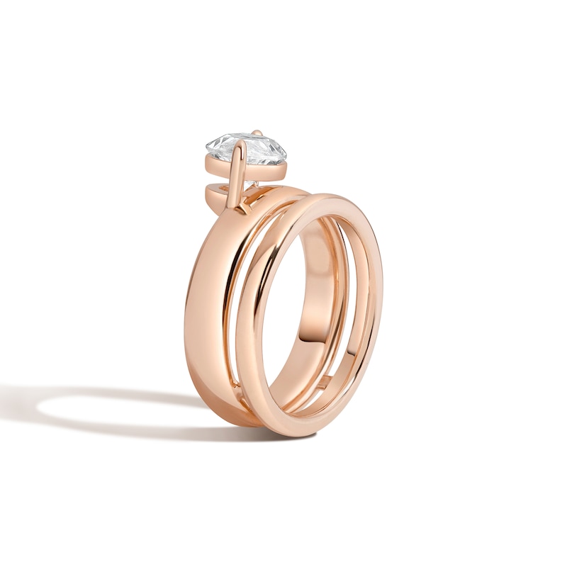 Main Image 2 of Zales x SHAHLA 2 CT. Certified Lab-Grown Diamond Solitaire Double Donut Engagement Ring in 14K Rose Gold (F/VS2)
