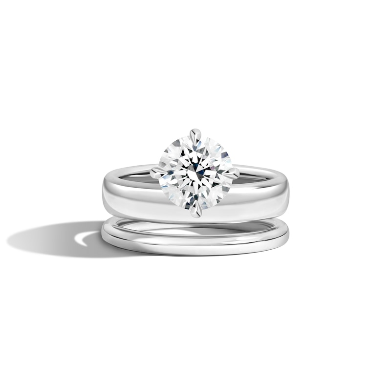 Main Image 1 of Zales x SHAHLA 2 CT. Certified Lab-Created Diamond Solitaire Double Donut Engagement Ring in 14K White Gold (F/VS2)