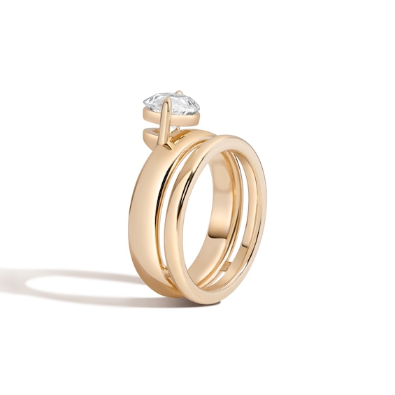 Zales x Shahla 2 CT. Certified Lab-Grown Diamond Solitaire Double Donut Engagement Ring in 14K Gold (F/Vs2)
