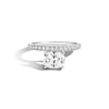 Thumbnail Image 1 of Zales x SHAHLA 2-1/5 CT. T.W. Certified Cushion-Cut Lab-Grown Diamond Cantilever Pavé Engagement Ring in Platinum