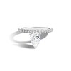 Thumbnail Image 1 of Zales x SHAHLA 2-1/5 CT. T.W. Certified Pear Lab-Grown Diamond Cantilever Pavé Engagement Ring in 14K White Gold
