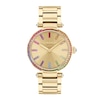 Thumbnail Image 0 of Ladies' Coach Cary Multi-Colored Rainbow Crystal Accent Gold-Tone IP Watch with Gold-Tone Dial (Model: 14504271)