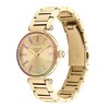 Thumbnail Image 1 of Ladies' Coach Cary Multi-Colored Rainbow Crystal Accent Gold-Tone IP Watch with Gold-Tone Dial (Model: 14504271)