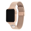 Thumbnail Image 3 of Ladies' Coach Apple Straps Rose-Tone Mesh Interchangeable Replacement Band Smart Watch Attachment (Model: 14700240)