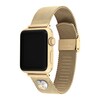 Thumbnail Image 3 of Ladies' Coach Apple Straps Gold-Tone Mesh Interchangeable Replacement Band Smart Watch Attachment (Model: 14700255)