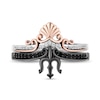 Thumbnail Image 3 of Enchanted Disney 1/5 CT. T.W. Diamond Tiara and Trident Two Piece Ring Set in Sterling Silver and 10K Rose Gold