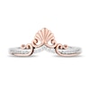 Thumbnail Image 4 of Enchanted Disney 1/5 CT. T.W. Diamond Tiara and Trident Two Piece Ring Set in Sterling Silver and 10K Rose Gold