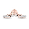 Thumbnail Image 3 of Enchanted Disney 1/5 CT. T.W. Diamond Tiara and Trident Two Piece Ring Set in Sterling Silver and 10K Rose Gold