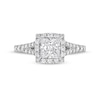 Thumbnail Image 4 of 1-1/2 CT. T.W. Princess-Cut Diamond Frame Split Shank Engagement Ring in 14K White Gold