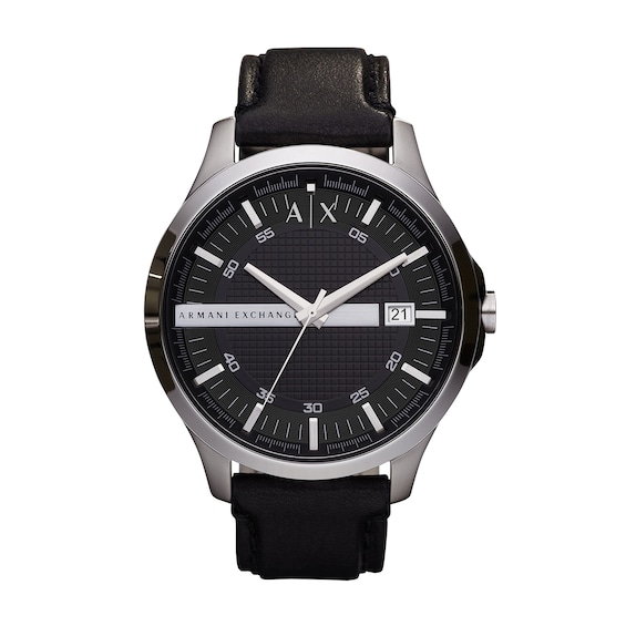 Menâs Armani Exchange Watch with Black Dial (Model: Ax2101)