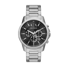 Men’s Armani Exchange Chronograph Watch with Black Dial (Model: AX1720)
