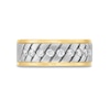 Thumbnail Image 4 of 1/2 CT. T.W. Diamond Woven Band in 10K Two-Toned Gold