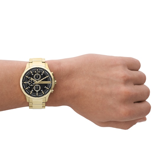 Men’s Armani Exchange Chronograph Watch with Black Dial (Model: AX 2137)