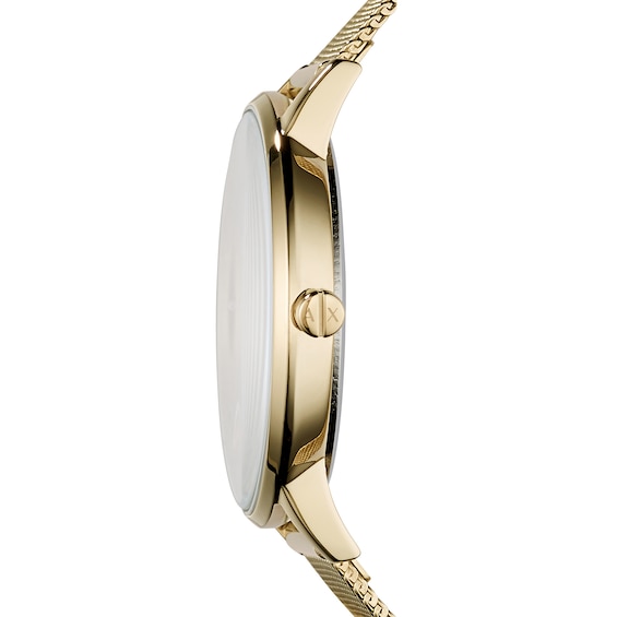 Womenâs Armani Exchange Watch with Gold-Tone Dial (Model: Ax5536)