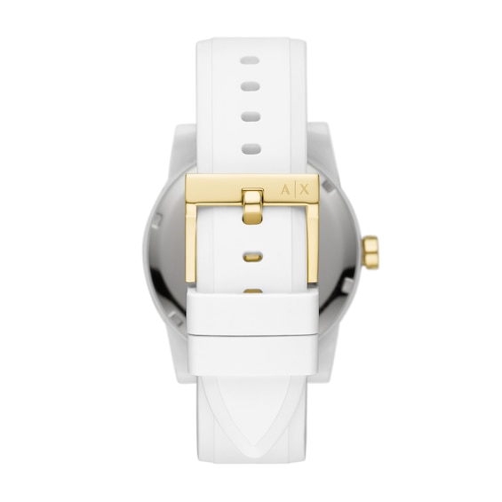 Womenâs Armani Exchange White Watch Gift Set (Model: Ax7126)