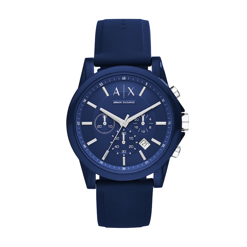 Main Image 1 of Men’s Armani Exchange Chronograph Watch with Blue Dial (Model: AX1327)