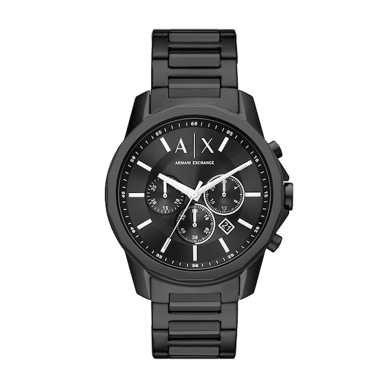 Menâs Armani Exchange Chronograph Watch with Black Dial (Model: Ax1722)