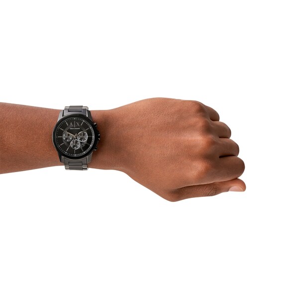 Menâs Armani Exchange Chronograph Watch with Black Dial (Model: Ax1722)