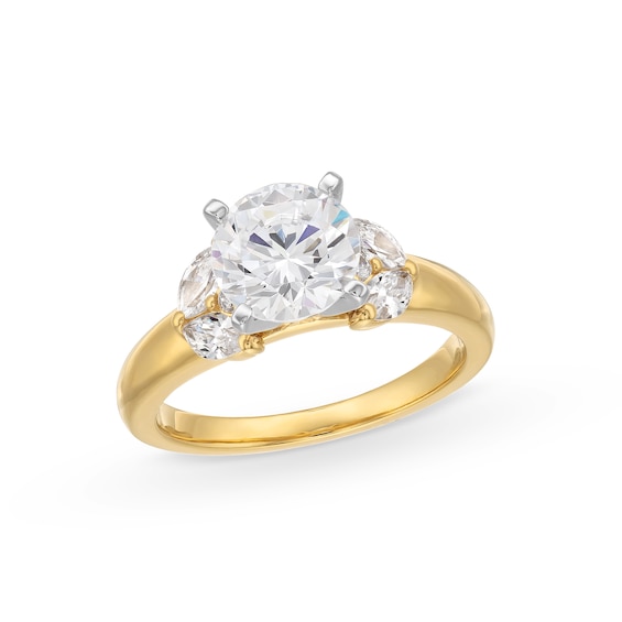 2-3/8 CT. T.w. Certified Lab-Grown Diamond Leaf-Sides Engagement Ring in 14K Gold (F/Vs2)