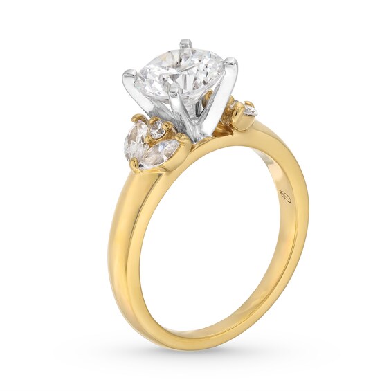 2-3/8 CT. T.w. Certified Lab-Grown Diamond Leaf-Sides Engagement Ring in 14K Gold (F/Vs2)