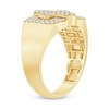 Thumbnail Image 2 of Men's 7/8 CT. T.W. Diamond Raised Cross Ring in 10K Gold