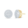 Thumbnail Image 1 of 3/4 CT. T.W. Diamond Composite Framed Stud Earrings in 10K Gold