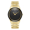 Thumbnail Image 1 of Men's Bulova Millennia Modern Black Dial Watch in Gold-Tone Stainless Steel (Model 97A183)