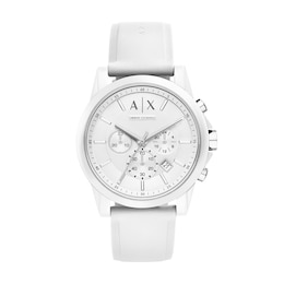 Men’s Armani Exchange Chronograph Watch with White Dial (Model: AX1325)