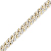 Thumbnail Image 1 of Zales x Alessi Domenico 4-5/8 CT. T.W. Diamond Miami Cuban Chain Bracelet in 18K Gold - 8.5"