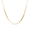 Thumbnail Image 1 of 3.0mm Herringbone Chain Necklace in Solid 14K Gold - 16"