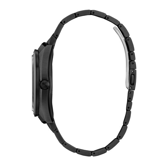 Men's Citizen Eco-Drive 365 Watch in Black Ion-Plated Stainess Steel (Model: Bn1015-52E)