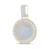 Thumbnail Image 2 of 1/2 CT. T.W. Diamond Swirl Edge Medallion Necklace Charm in 10K Gold