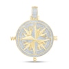 Thumbnail Image 1 of 3/8 CT. T.W. Diamond Compass Necklace Charm in 10K Gold