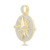 Thumbnail Image 2 of 3/8 CT. T.W. Diamond Compass Necklace Charm in 10K Gold