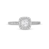 Thumbnail Image 4 of 1/2 CT. T.W. Princess-Cut Diamond Frame Engagement Ring in 14K White Gold